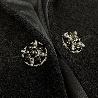 Chanel Black Wool Nylon Jacket — view 7