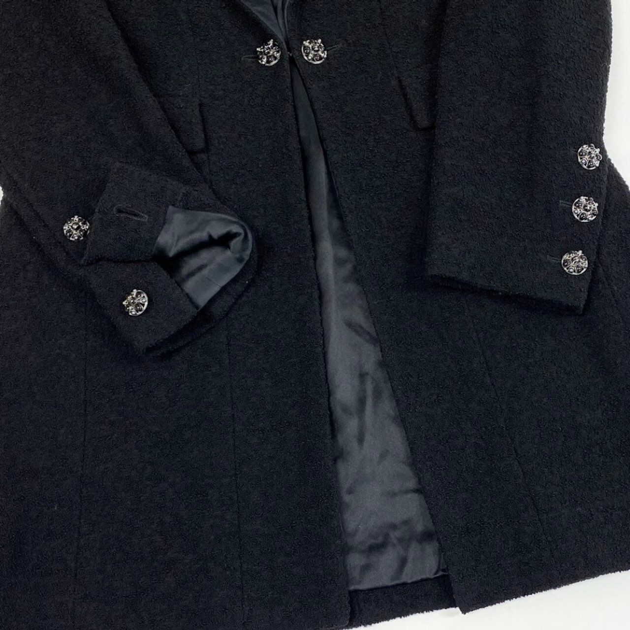 Chanel Black Wool Nylon Jacket — view 6