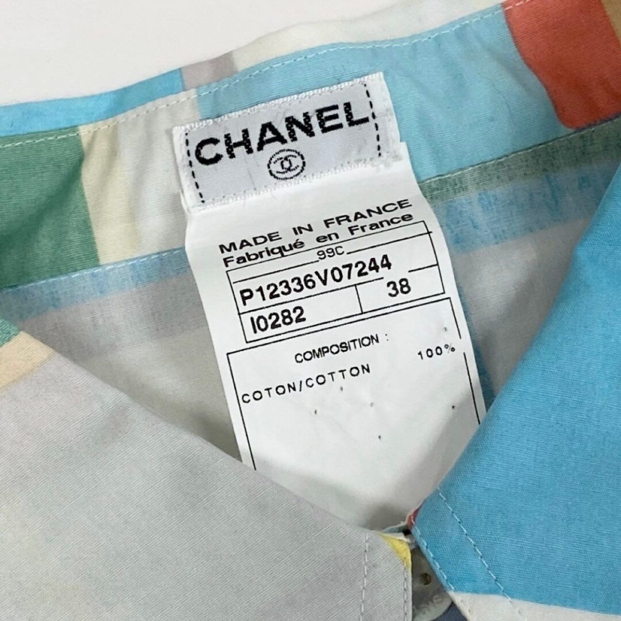 Chanel Shirt Cruise Collection Overshirt Multicolor Cotton Long Sleeve — view 6