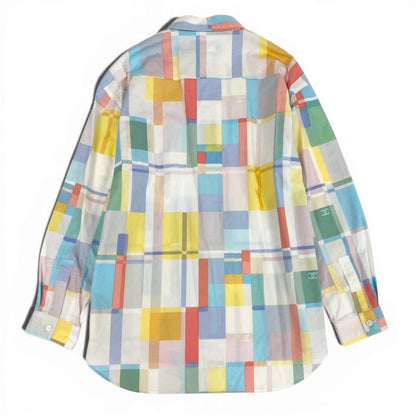 Chanel Shirt Cruise Collection Overshirt Multicolor Cotton Long Sleeve — view 3