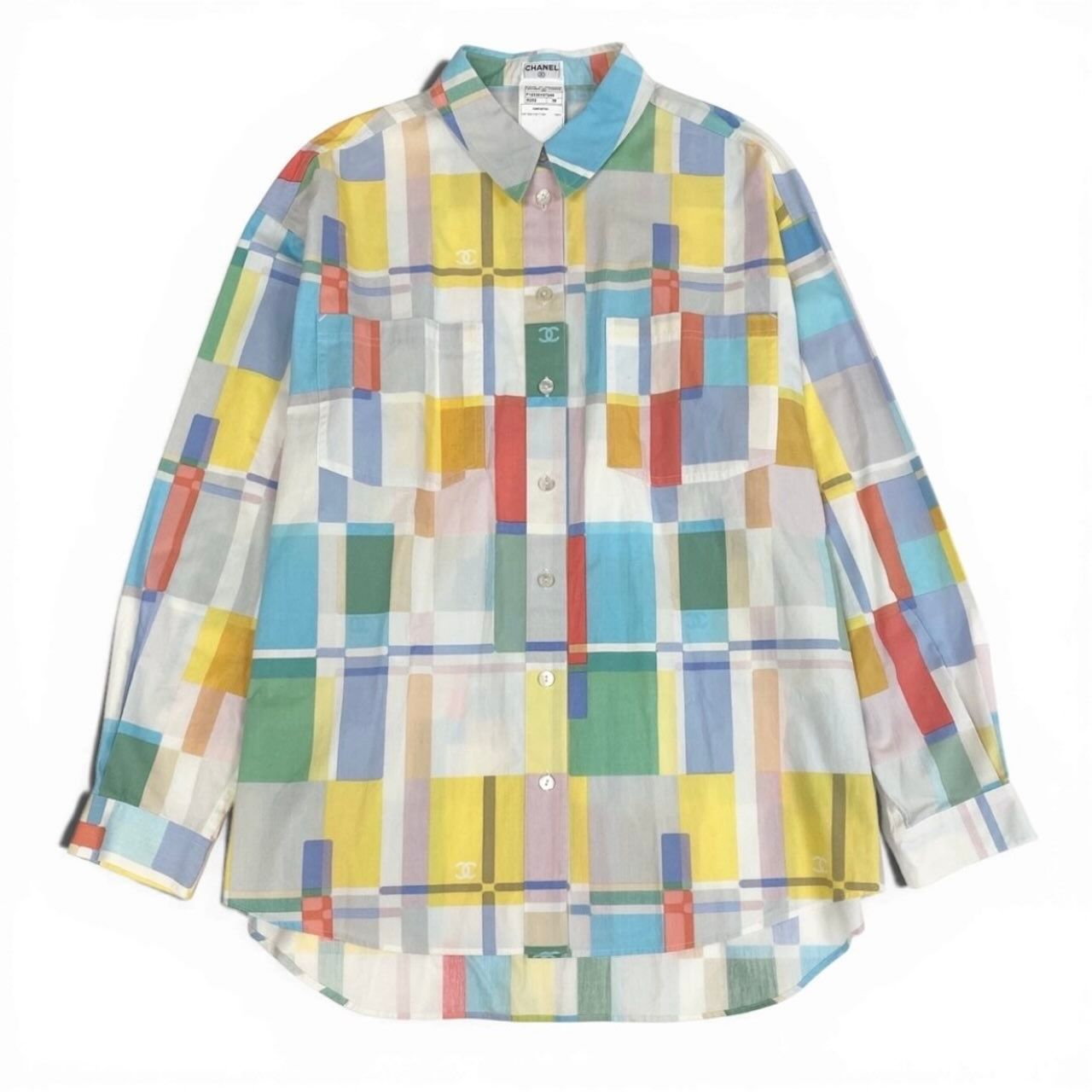 Chanel Shirt Cruise Collection Overshirt Multicolor Cotton Long Sleeve — view 2