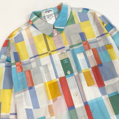Chanel Shirt Cruise Collection Overshirt Multicolor Cotton Long Sleeve — view 4
