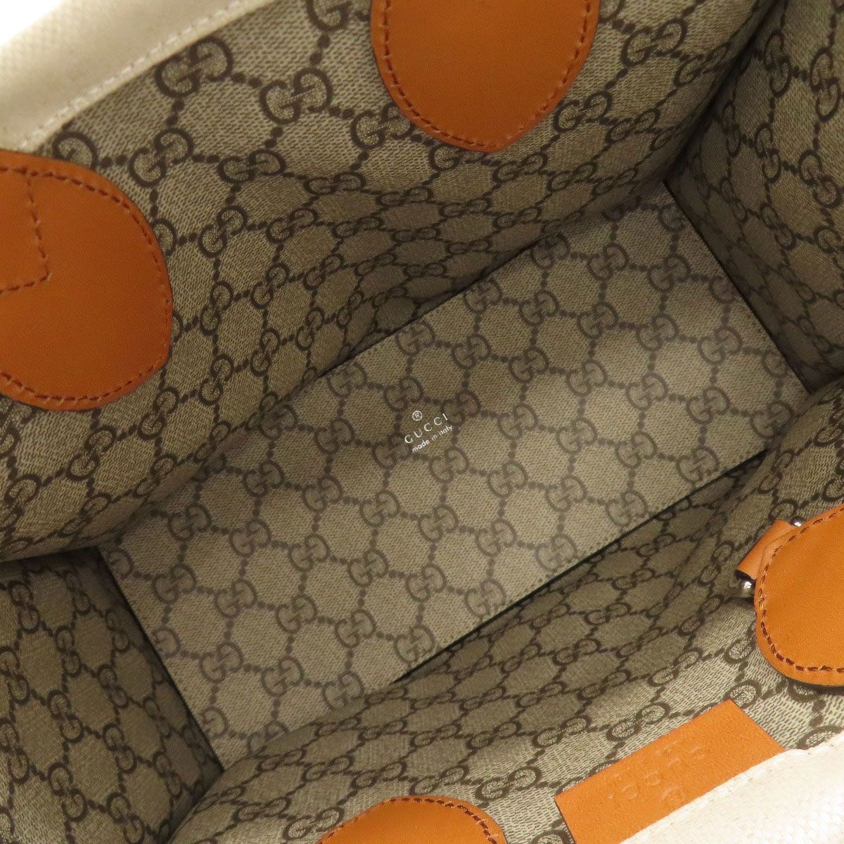 Gucci Print 2-Way Handbag Canvas — view 5