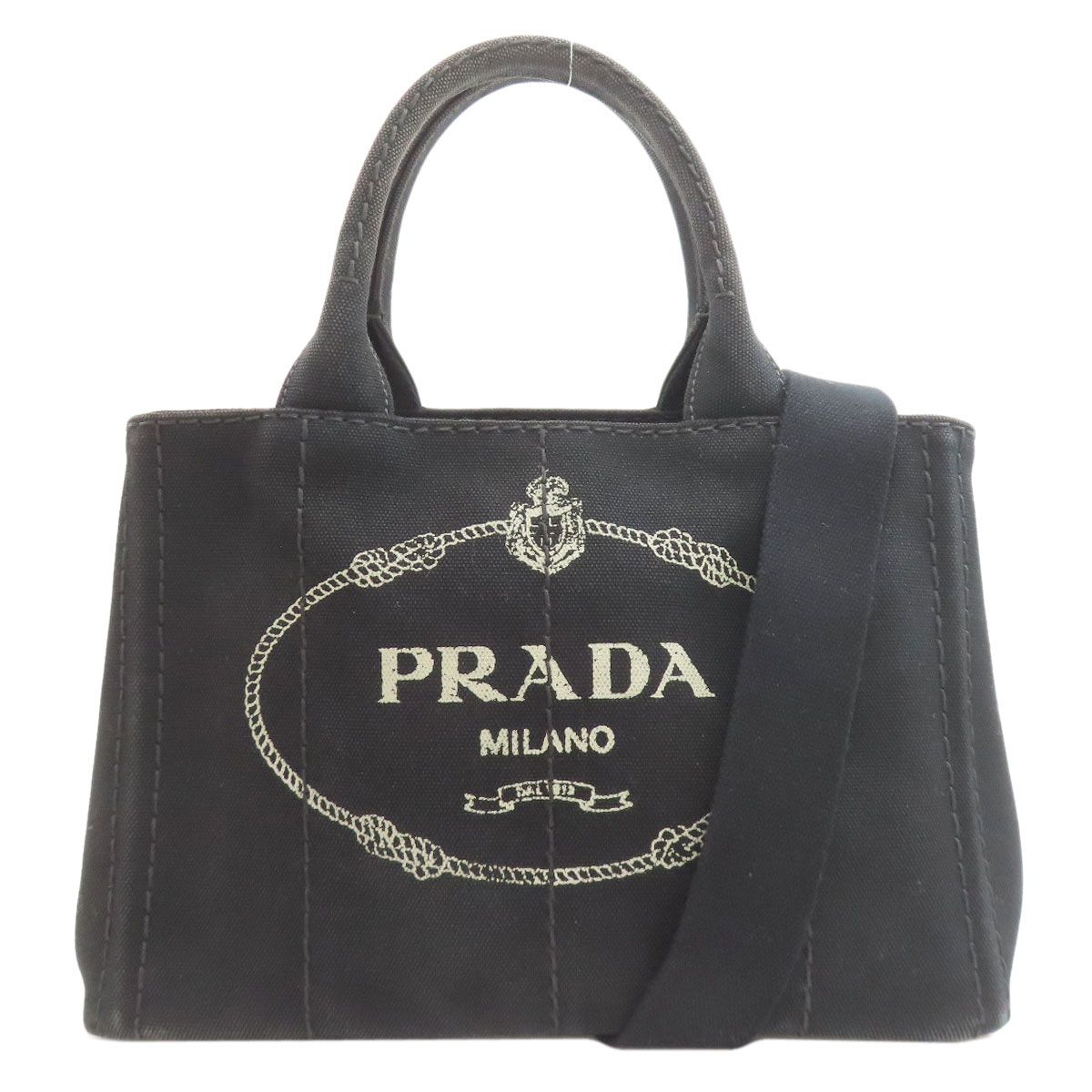 Prada Canapa 2-Way Handbag Canvas