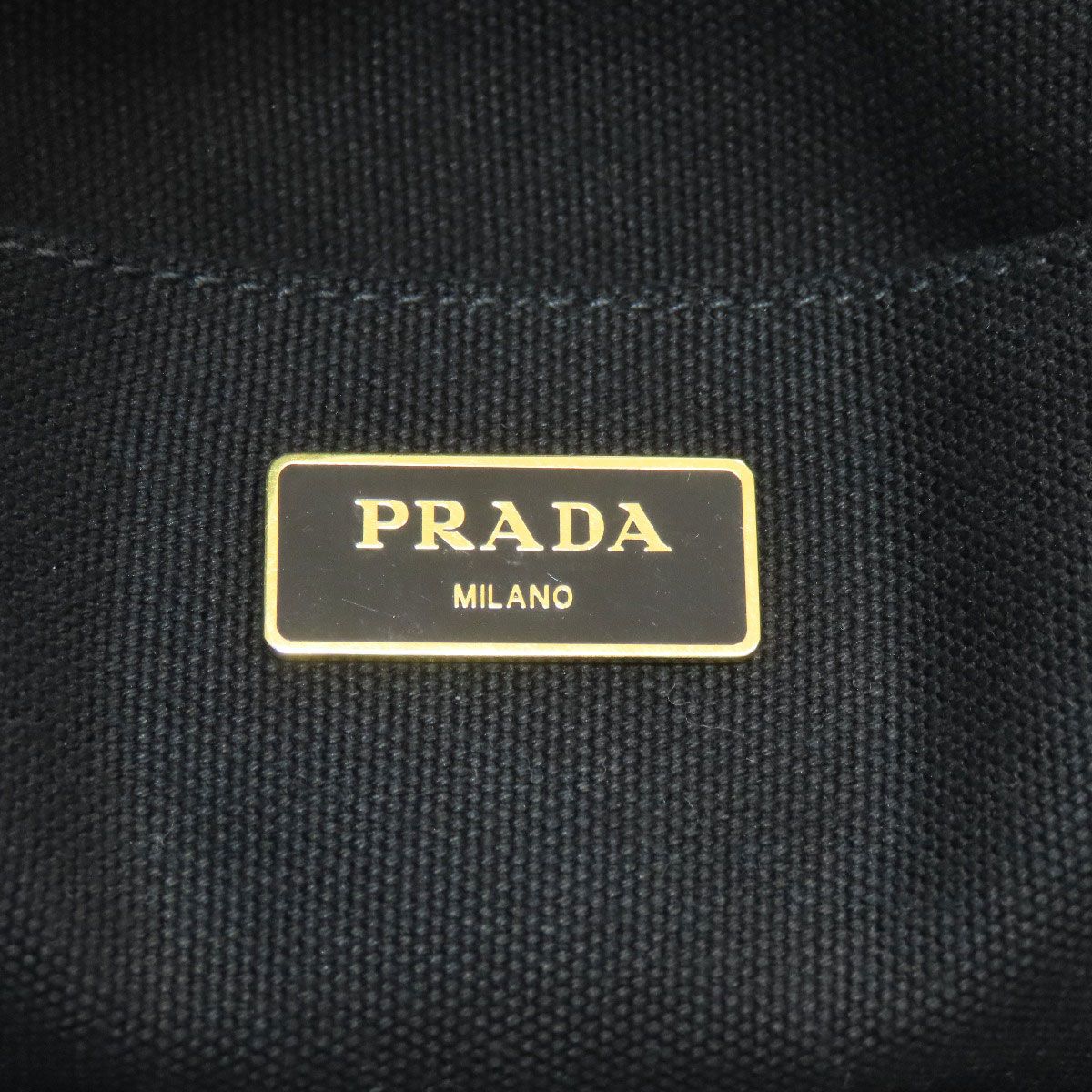 Prada Canapa 2-Way Handbag Canvas — view 6