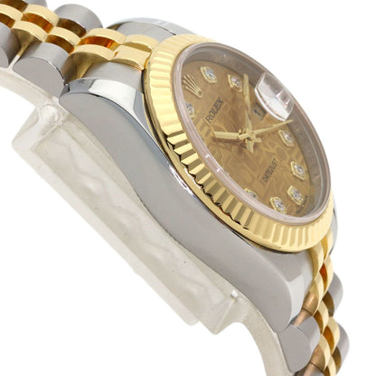 Rolex Datejust Diamond Watch SS Yellow Gold 18k — view 6
