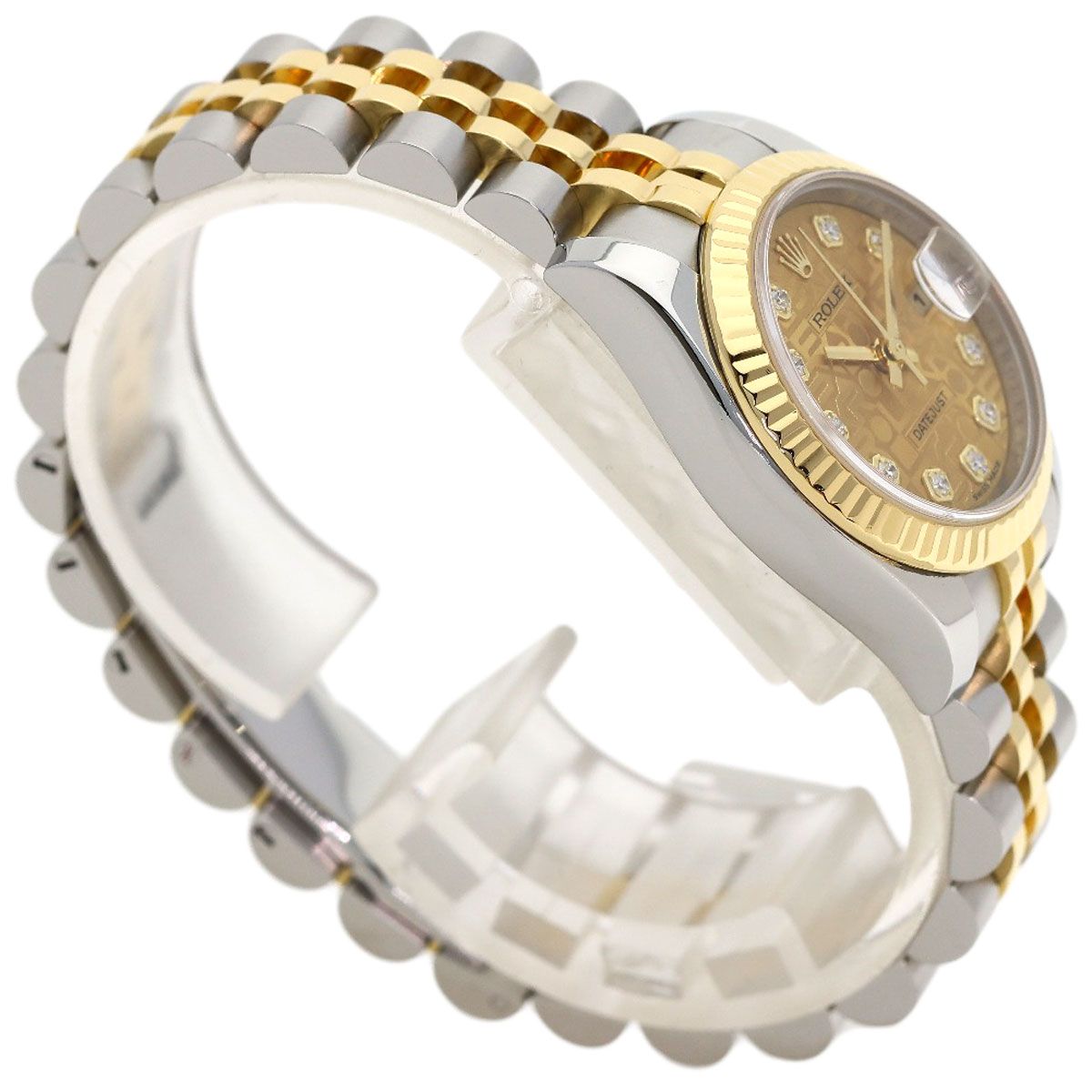 Rolex Datejust Diamond Watch SS Yellow Gold 18k — view 2
