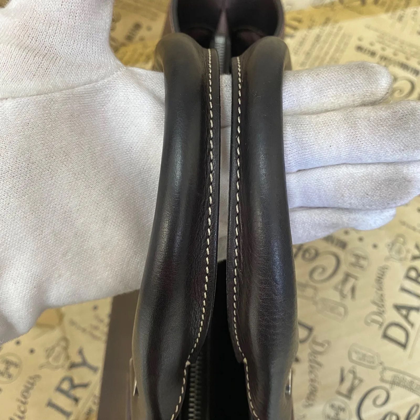 Celine Hand Tote Boogie Leather Brown — view 3