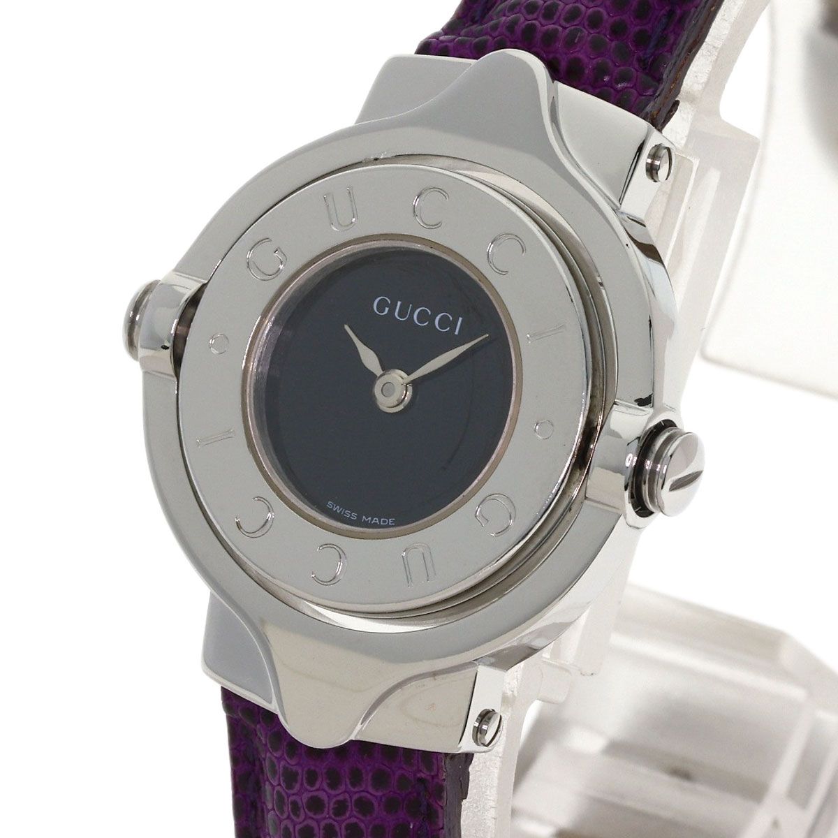 Gucci Turnface Watch SS Leather — view 3