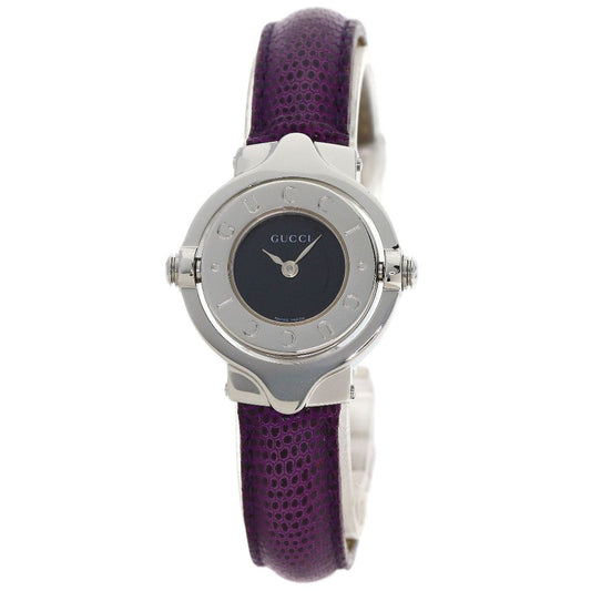 Gucci Turnface Watch SS Leather