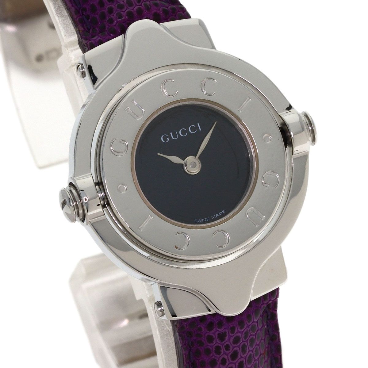 Gucci Turnface Watch SS Leather — view 4