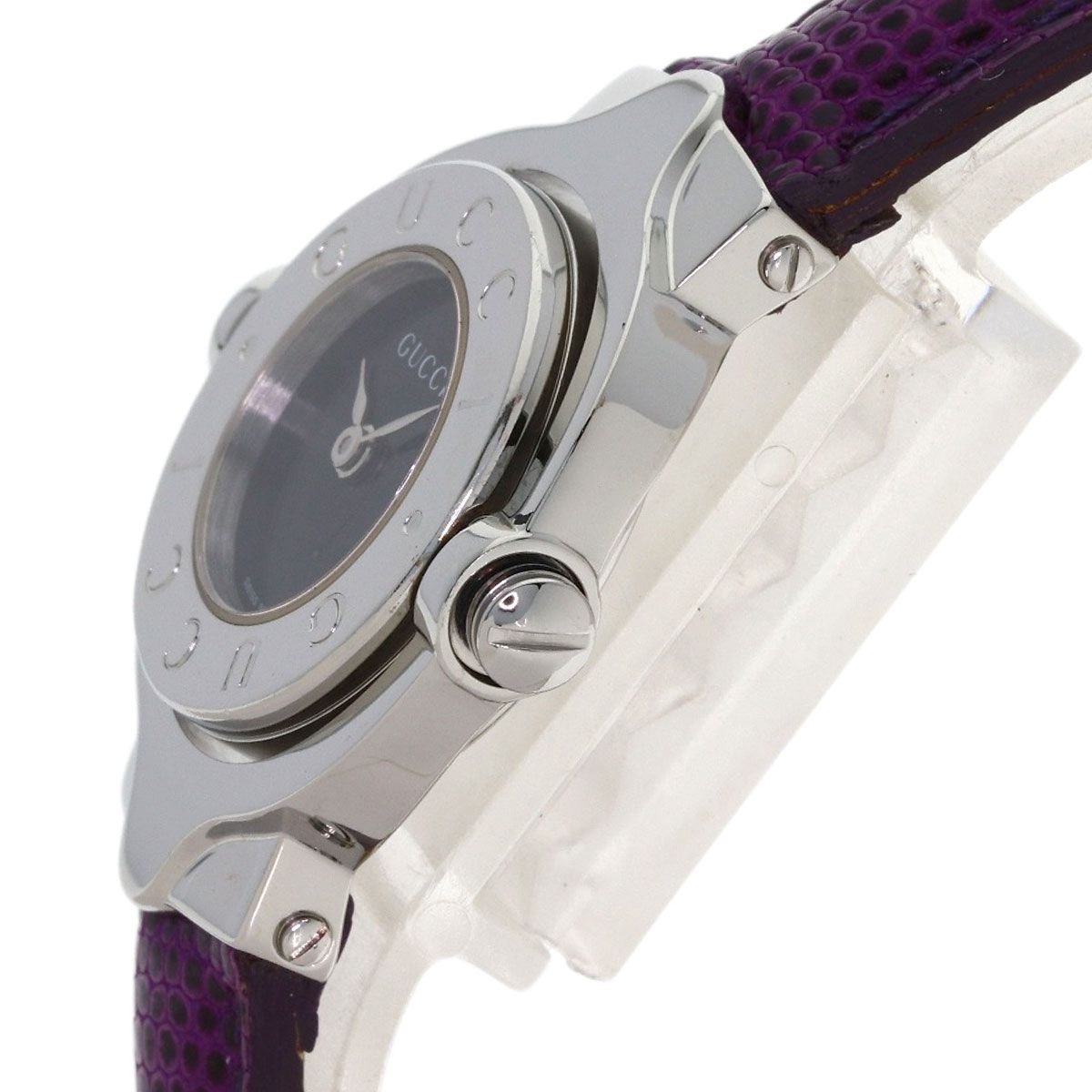 Gucci Turnface Watch SS Leather — view 5