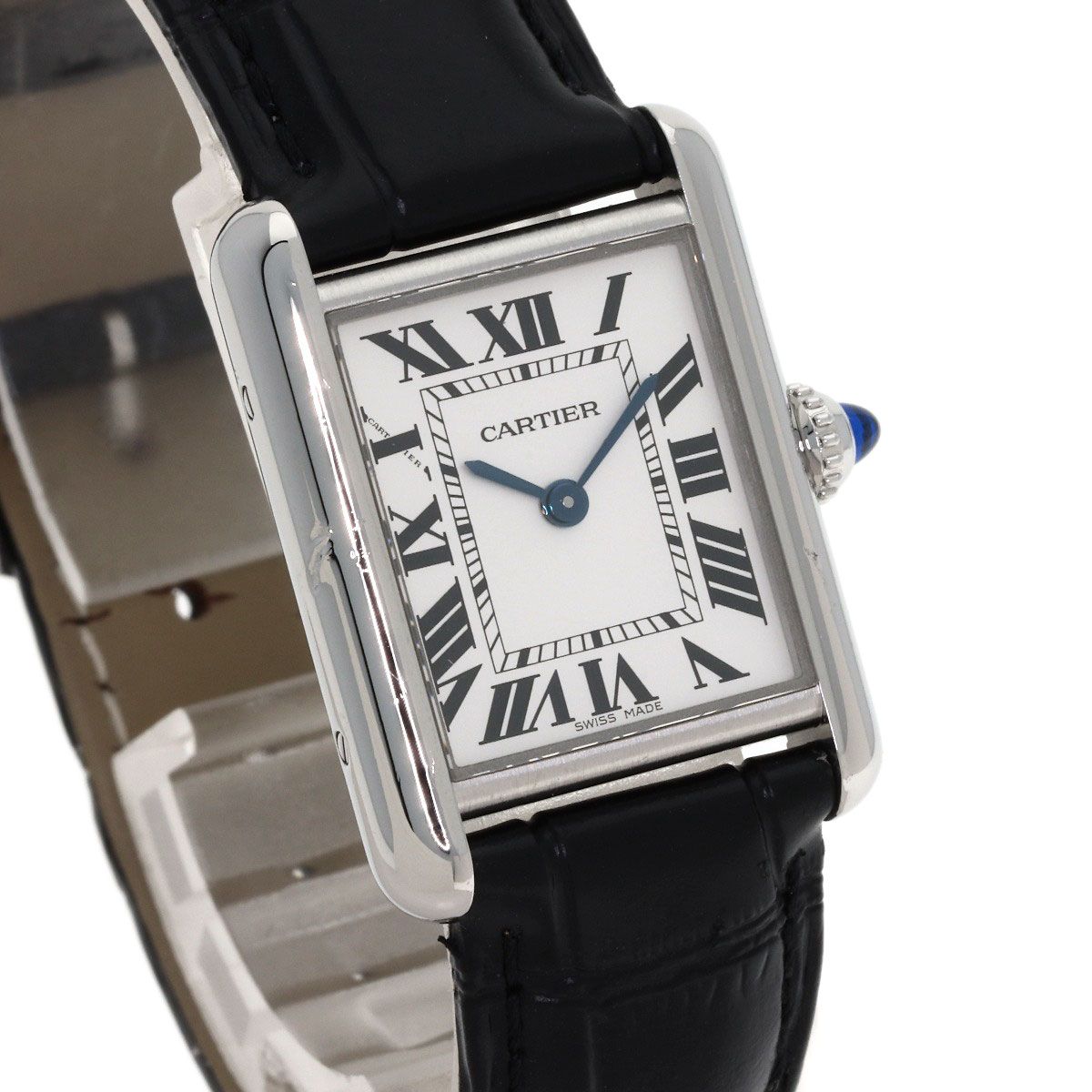 Cartier Tank Must SM Watch SS Leather — view 4