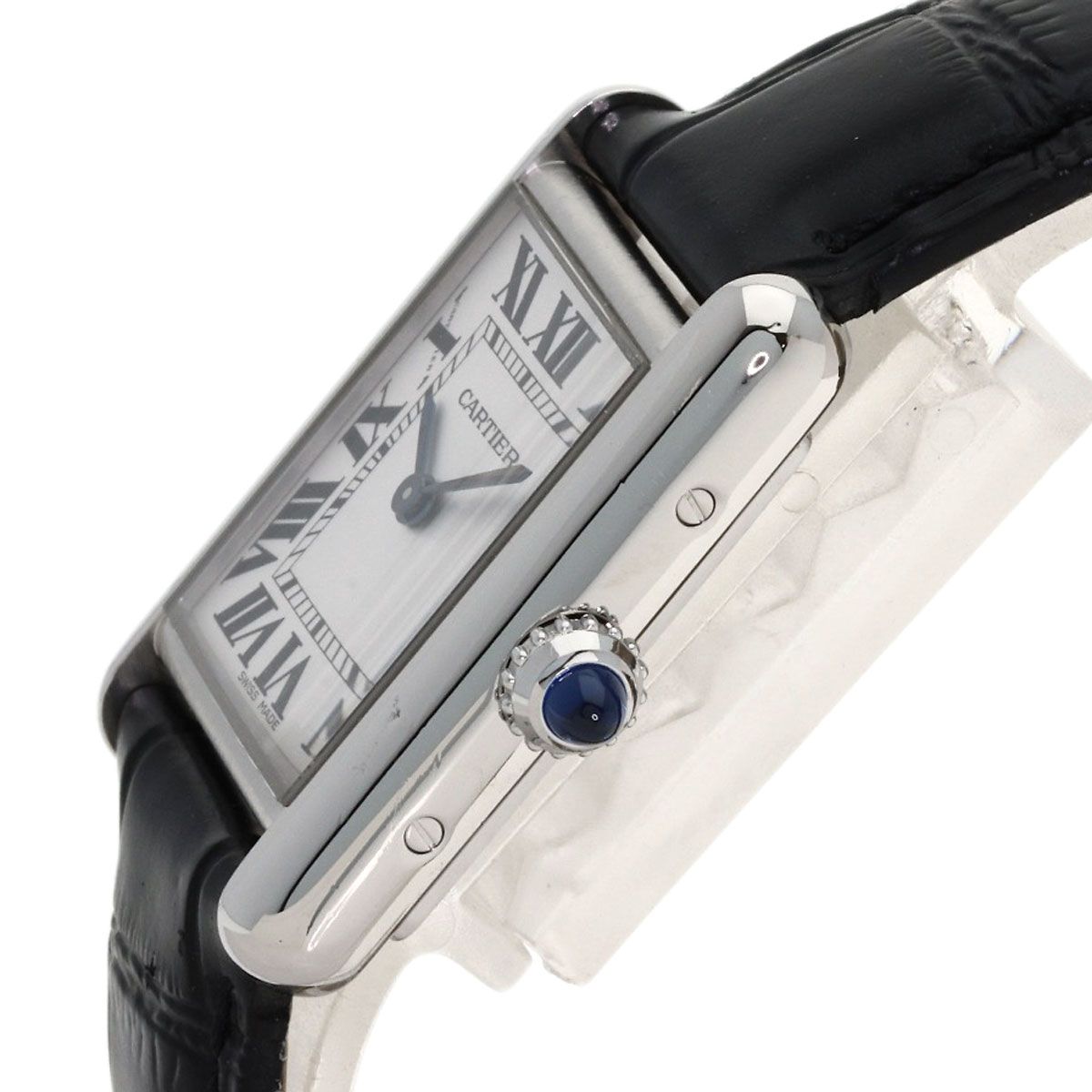 Cartier Tank Must SM Watch SS Leather — view 5