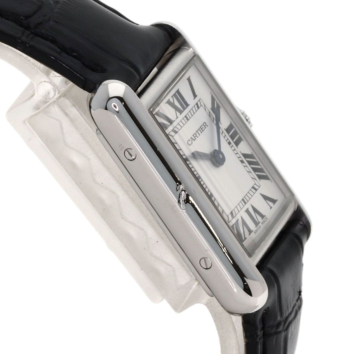 Cartier Tank Must SM Watch SS Leather — view 6