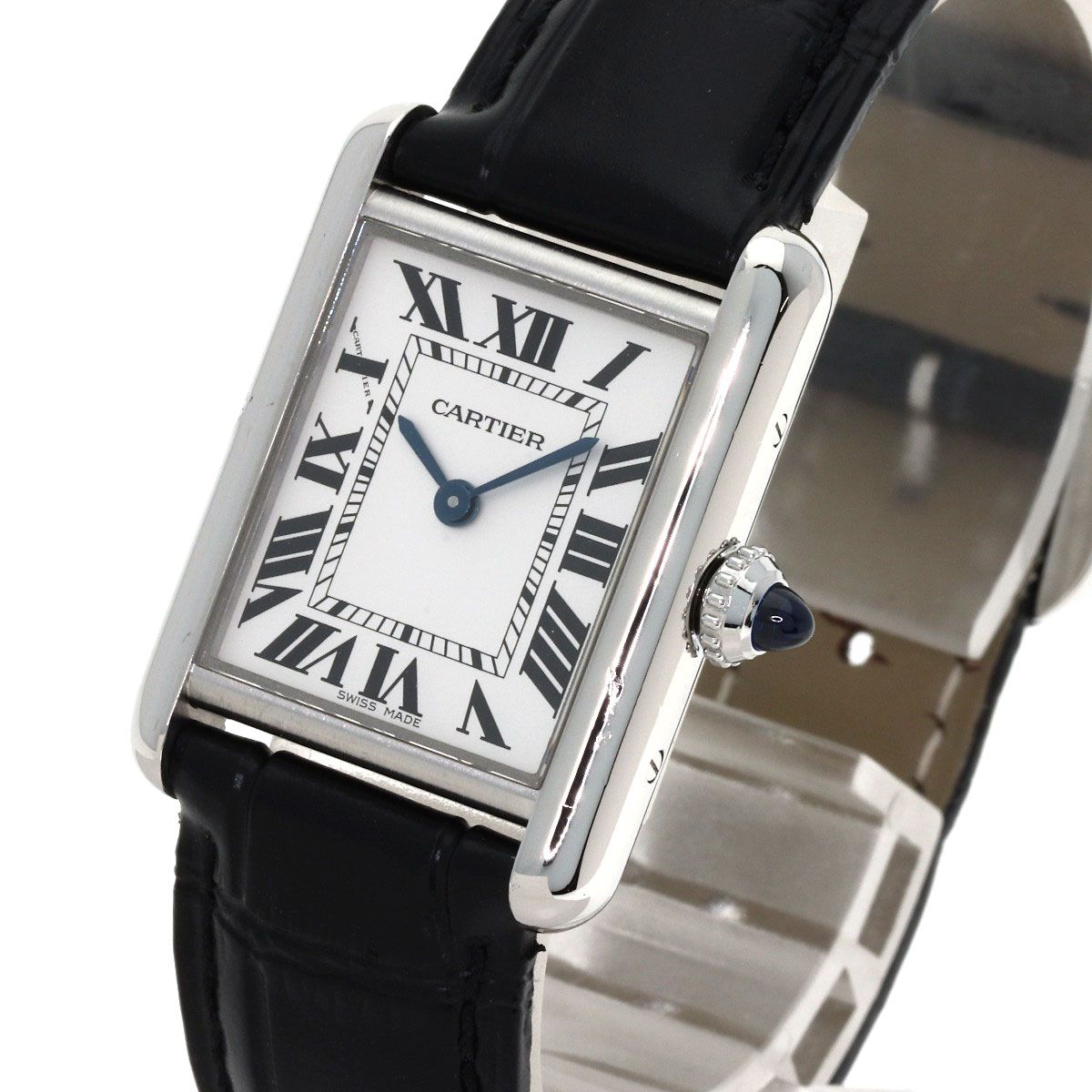 Cartier Tank Must SM Watch SS Leather — view 3