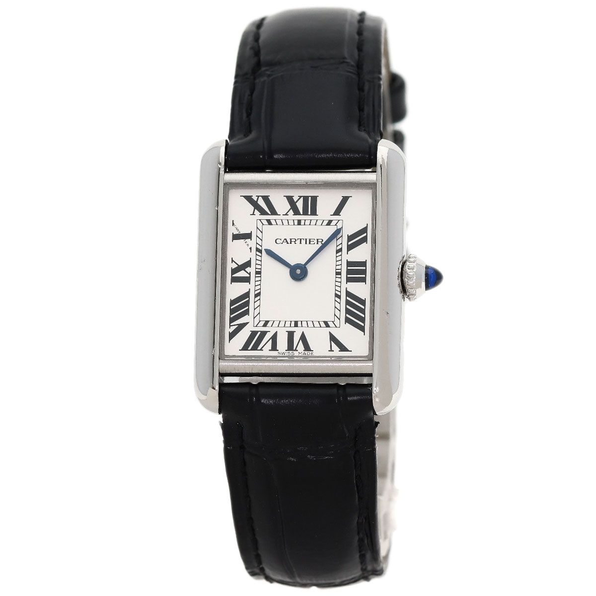 Cartier Tank Must SM Watch SS Leather