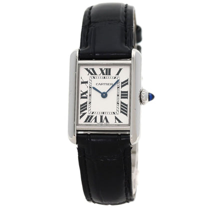 Cartier Tank Must SM Watch SS Leather