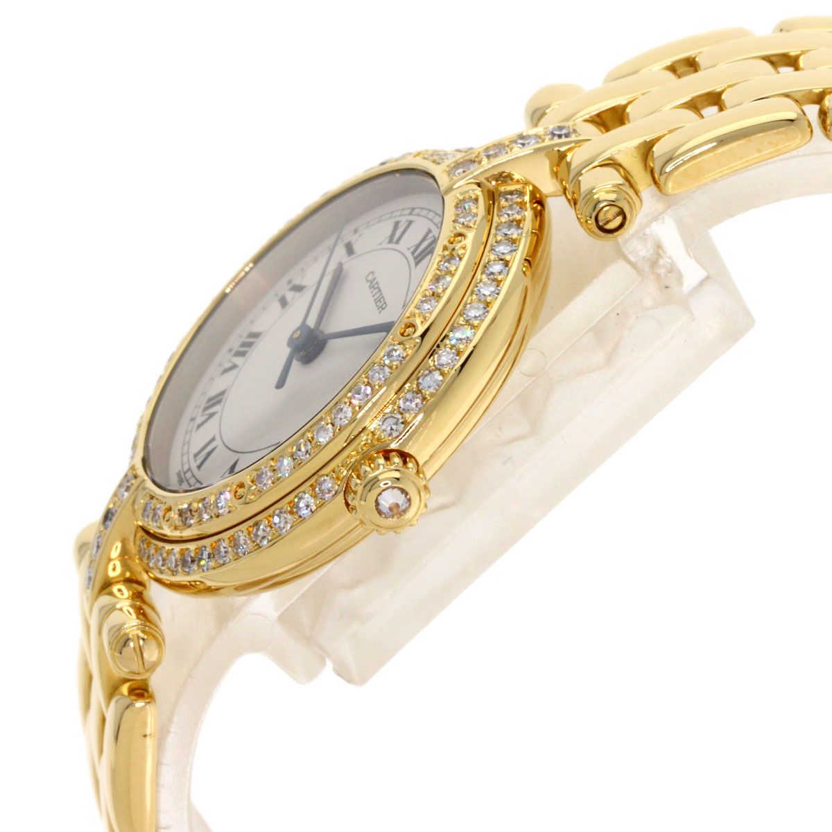 Cartier Panthère Vlc Bezel Diamond Watch 18k Yellow Gold — view 5