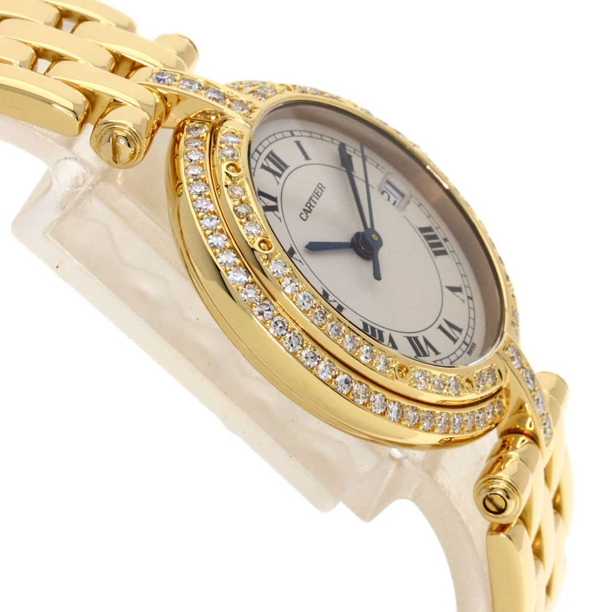Cartier Panthère Vlc Bezel Diamond Watch 18k Yellow Gold — view 6