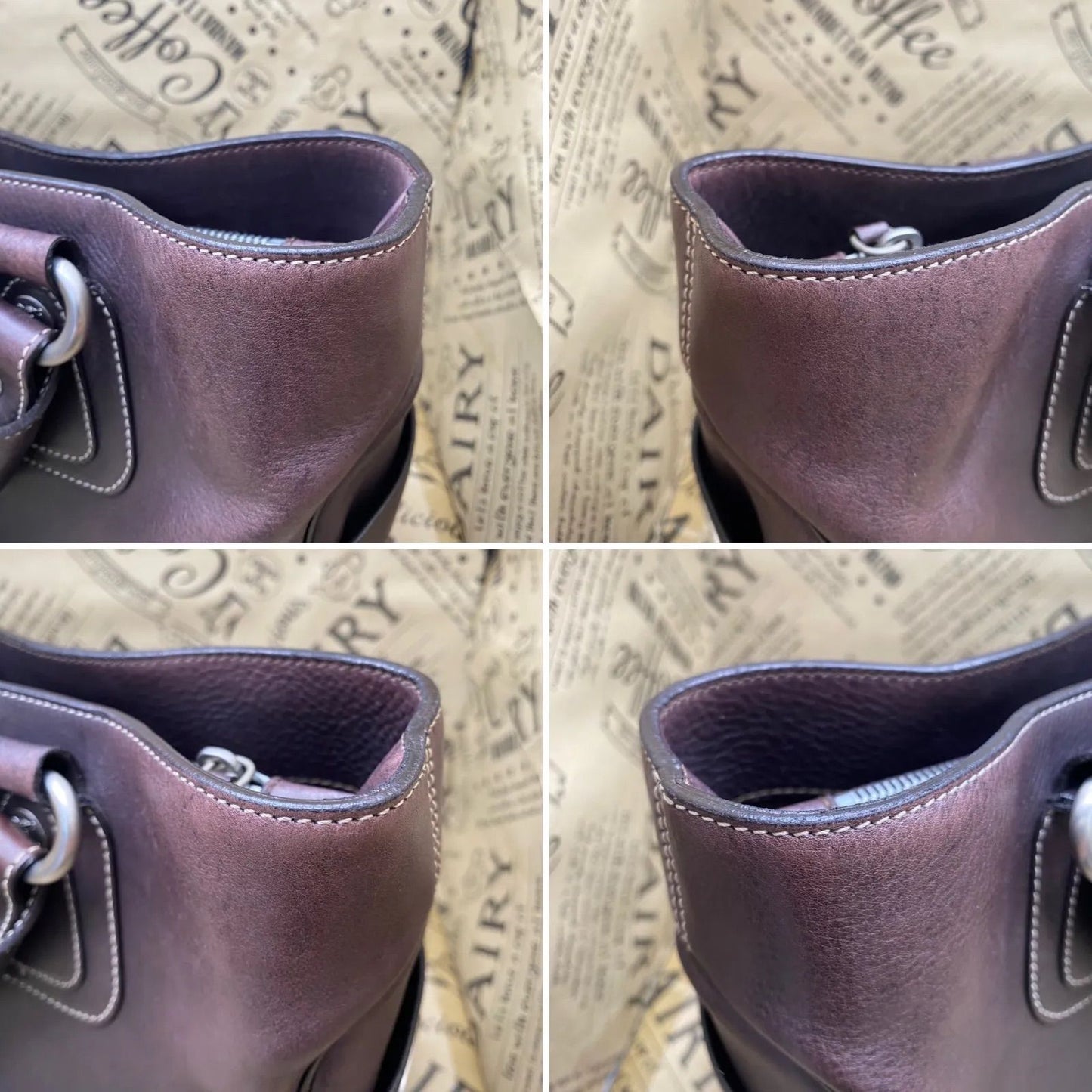 Celine Hand Tote Boogie Leather Brown — view 6