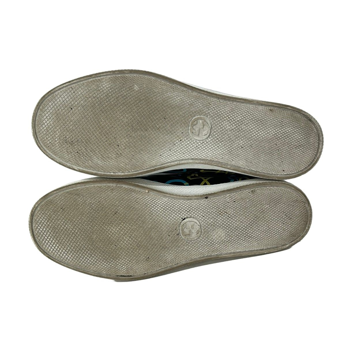 Gucci Slip Ons 8 C Ghost Black Light Blue Yellow Leather Slipper — view 4