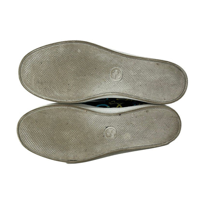 Gucci Slip Ons 8 C Ghost Black Light Blue Yellow Leather Slipper — view 4