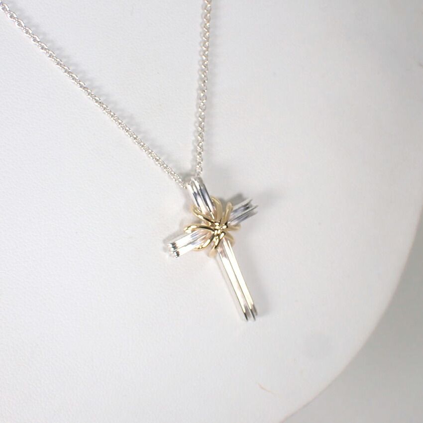 Tiffany & Co 925 750 Signature Cross Necklace — view 3
