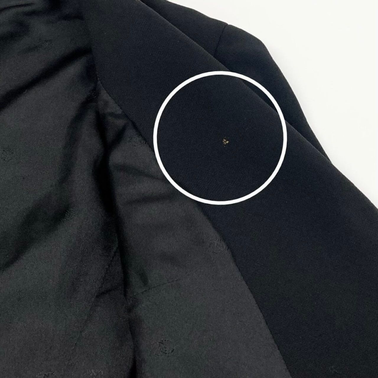 Chanel Vintage Style Up Jacket Pants Black Wool Lycra Set — view 6
