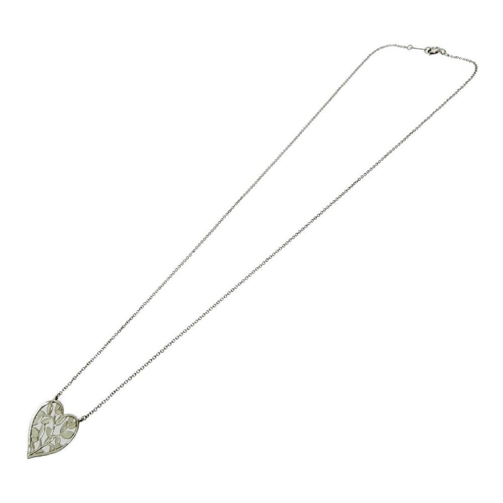 Tiffany & Co Silver Olive Leaf Necklace — view 4