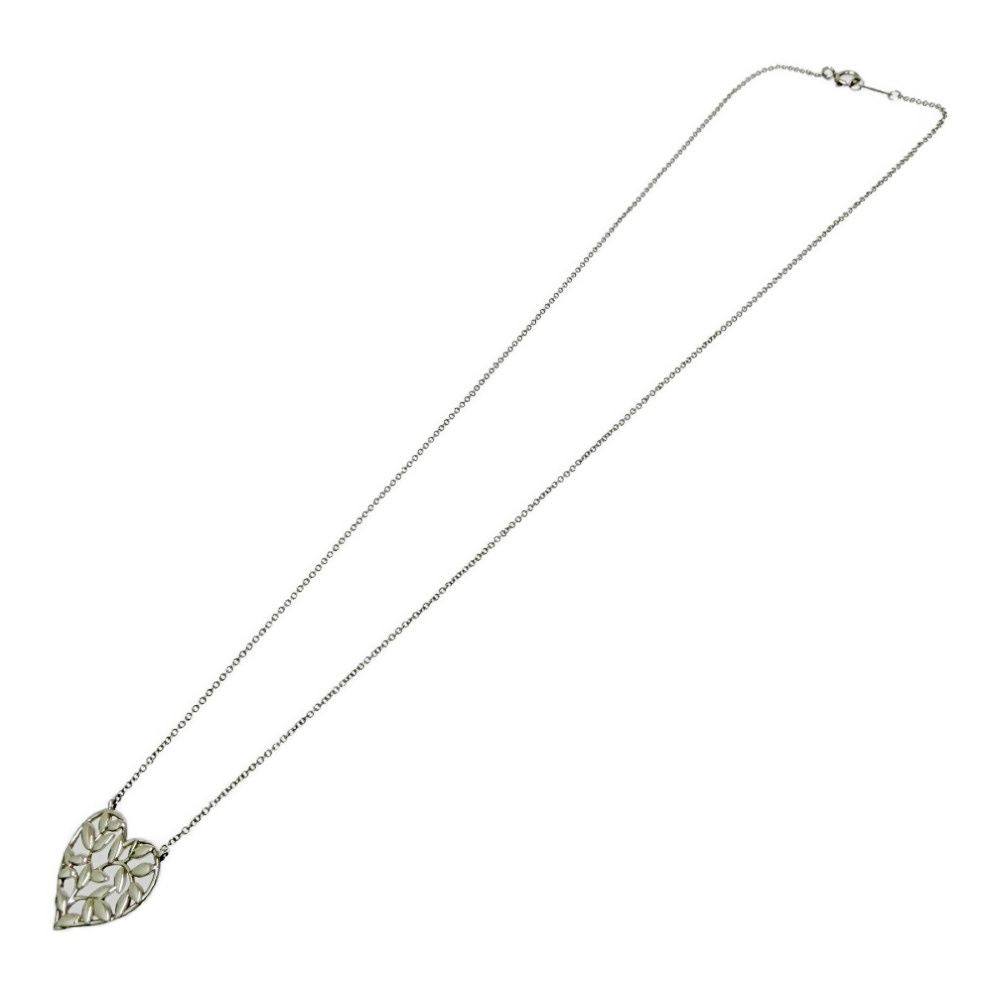 Tiffany & Co Silver Olive Leaf Necklace — view 3