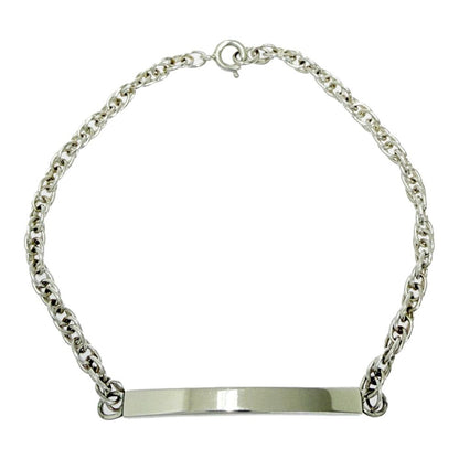 Tiffany & Co Silver ID Chain Bracelet Sterlin