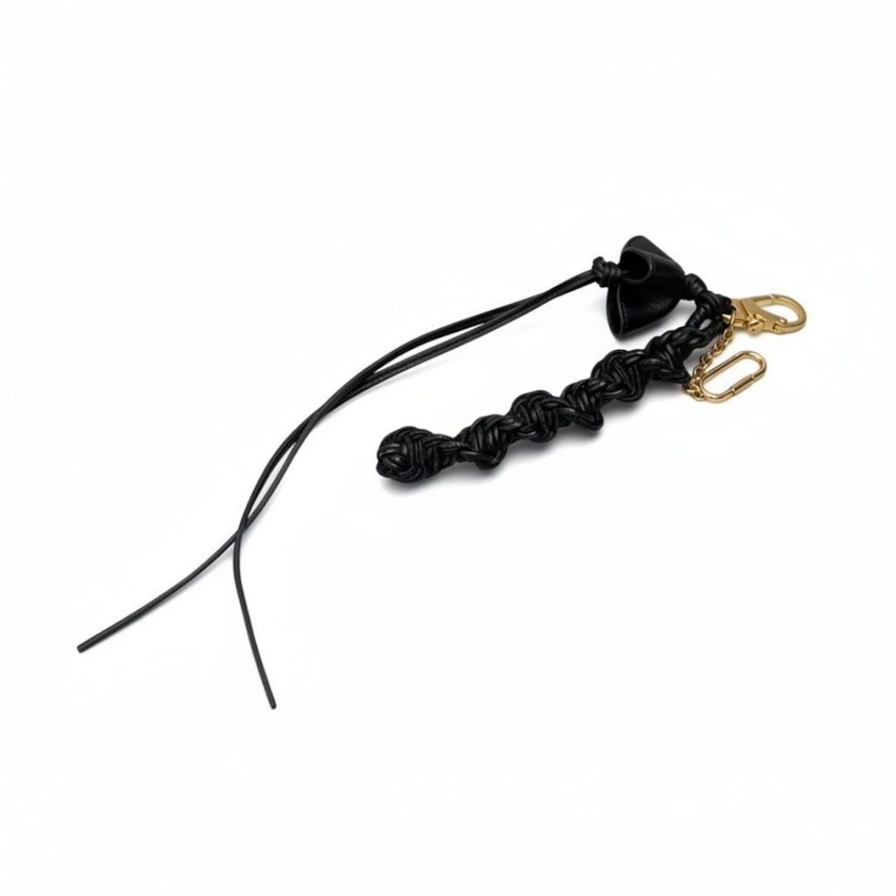 Celine Phoebe Philo Era Bag Charm Black Leather Key Holder