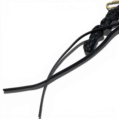 Celine Phoebe Philo Era Bag Charm Black Leather Key Holder — view 4