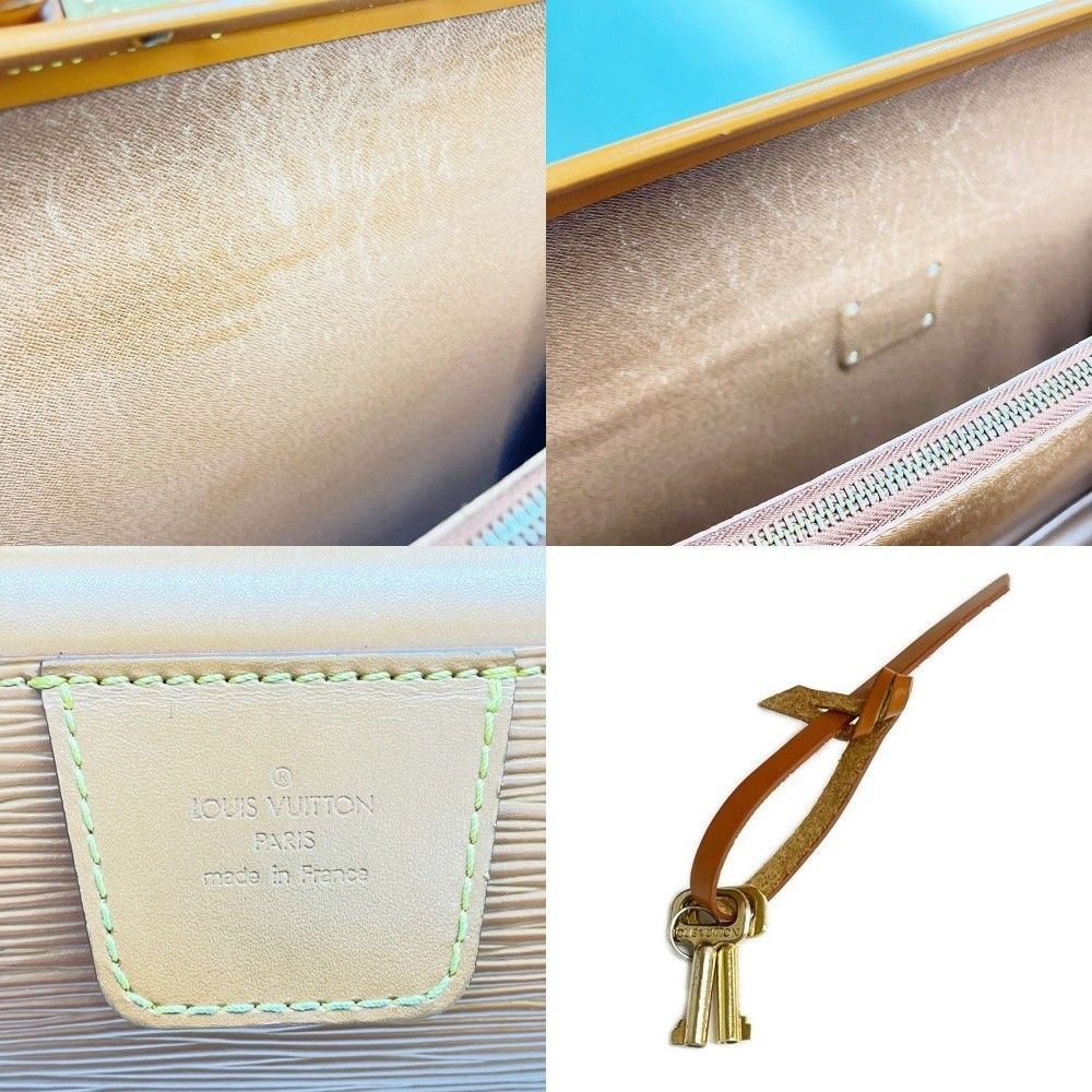 Louis Vuitton Business Bag Epi Serviette Fermoir with Key Solid Brown — view 8