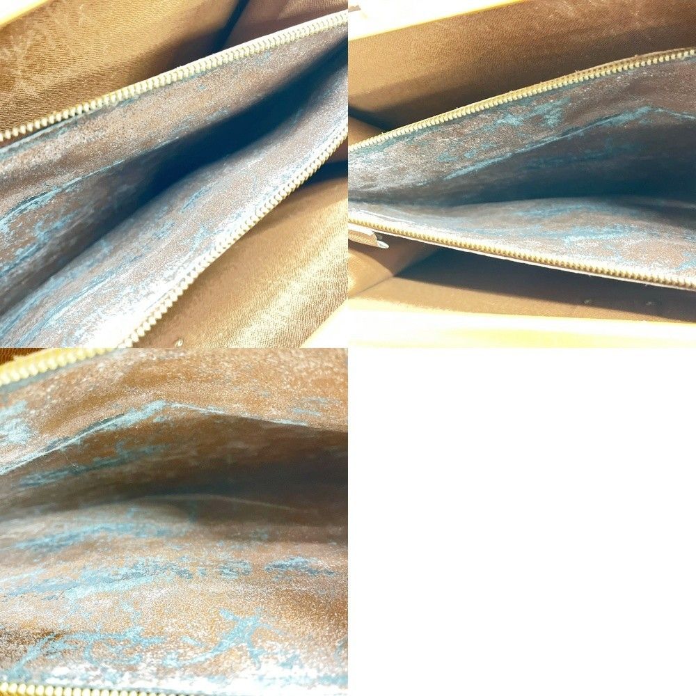 Louis Vuitton Business Bag Epi Serviette Fermoir with Key Solid Brown — view 7