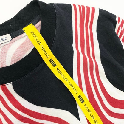 Moncler JW Anderson All Over Print SS Black Red Cotton Short Sleeve T-Shirt — view 8
