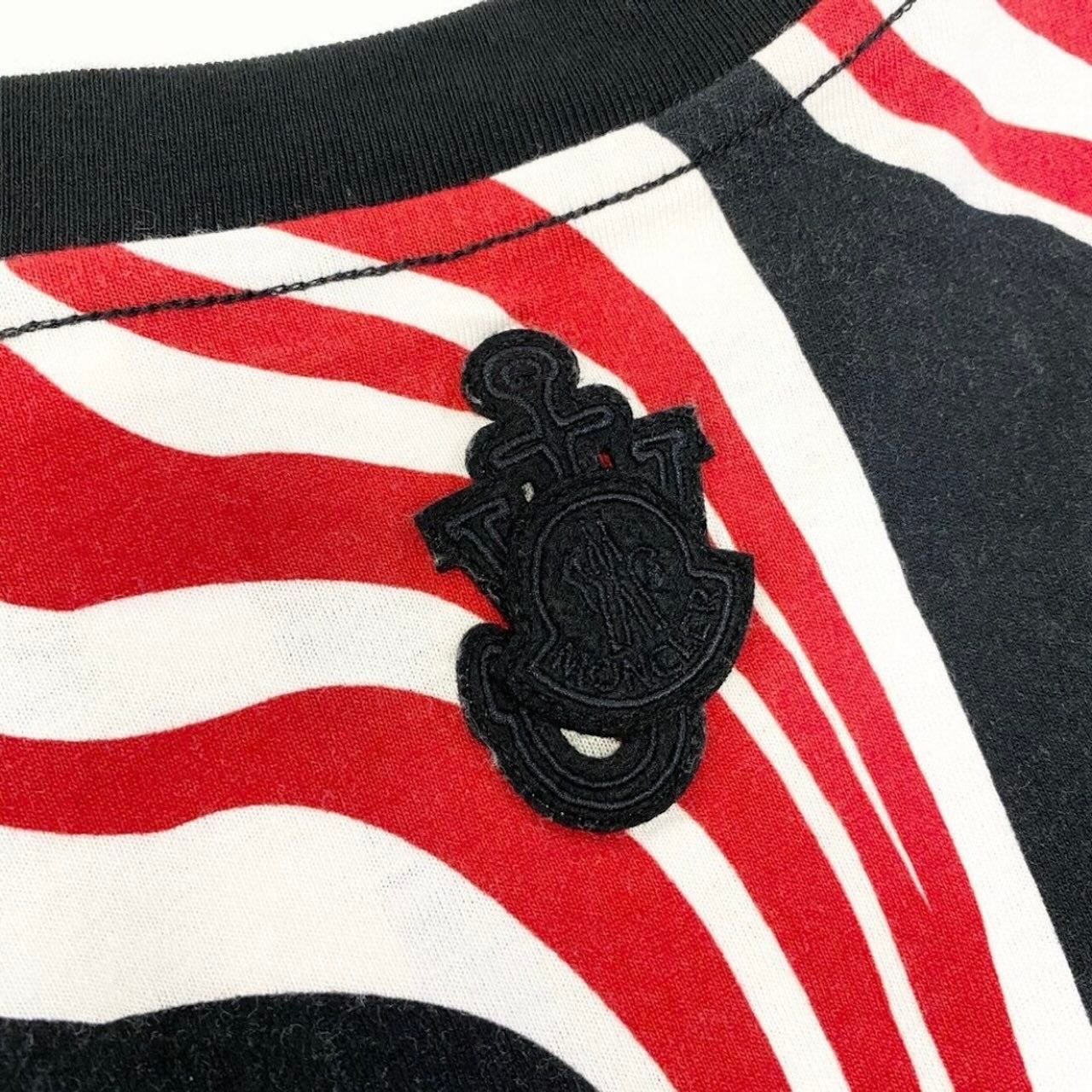 Moncler JW Anderson All Over Print SS Black Red Cotton Short Sleeve T-Shirt — view 7