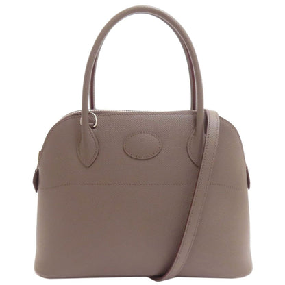Hermes Bolide 27 Etain Silver Handbag Epsom