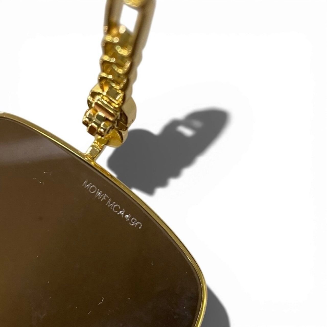 Gucci Gold Metal Sunglasses Eyewear — view 8