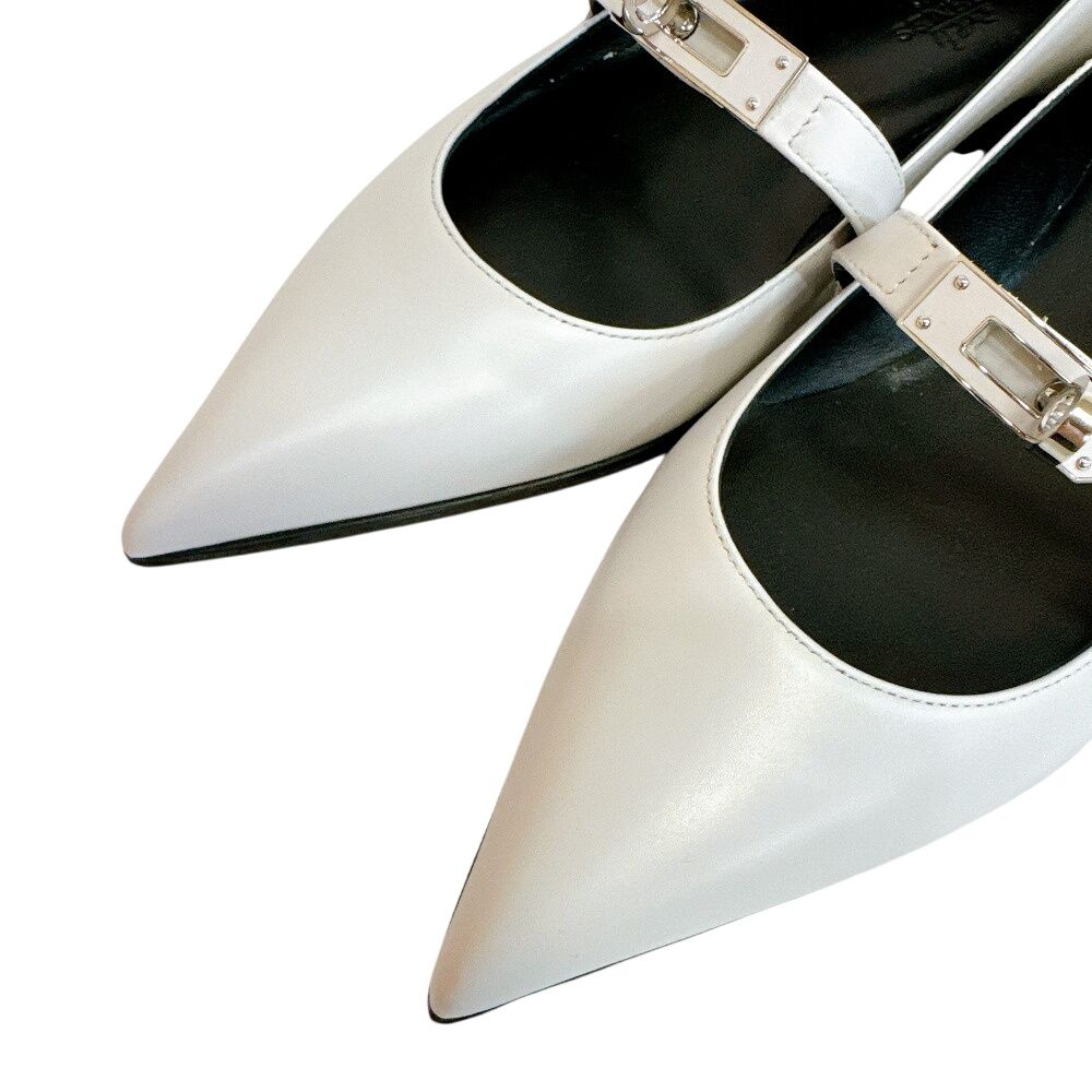 Hermes Kelly Buckle Ballet Shoes — view 4