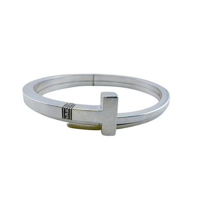 Tiffany & Co Bracelet Diamond T Square Wrap Bangle — view 2