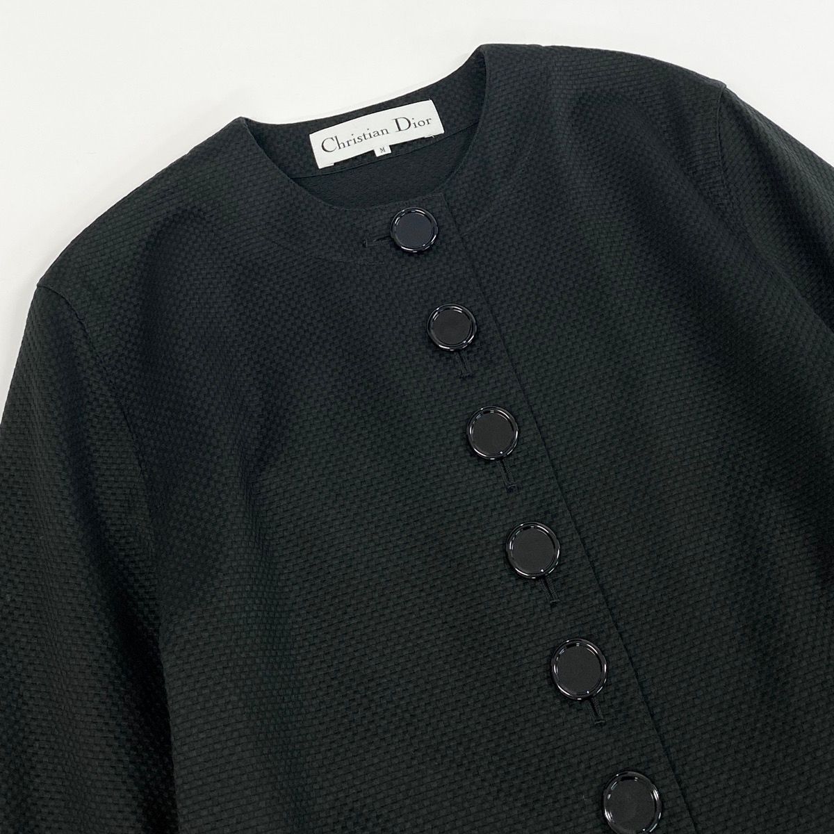 Dior Color Jacket Long M Black Cotton — view 4