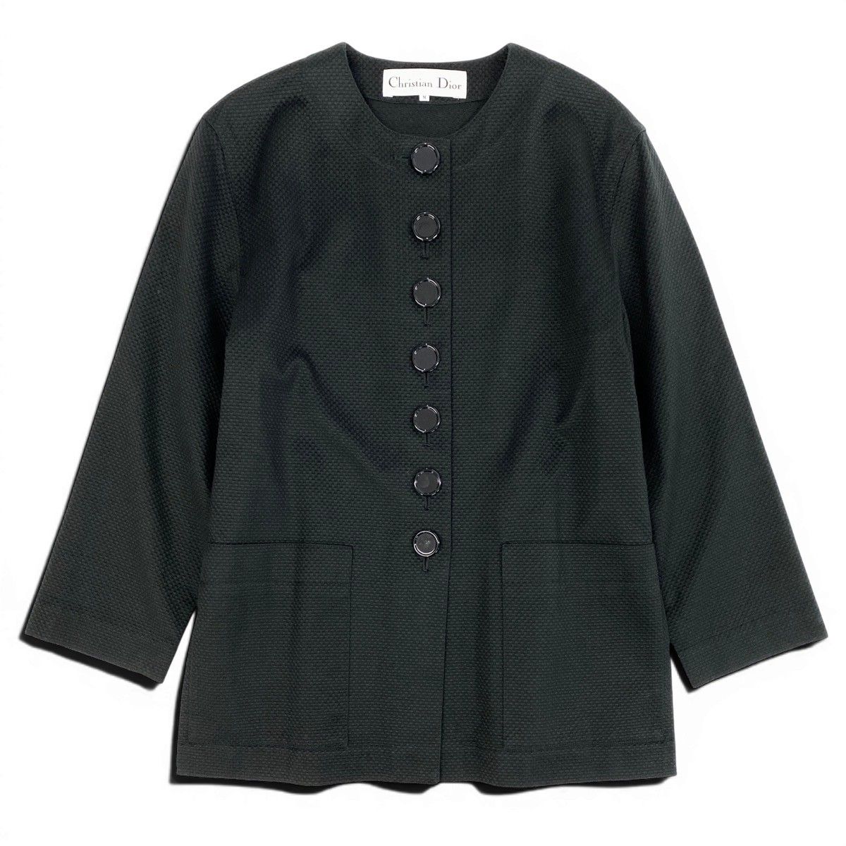 Dior Color Jacket Long M Black Cotton — view 2