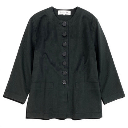 Dior Color Jacket Long M Black Cotton — view 2