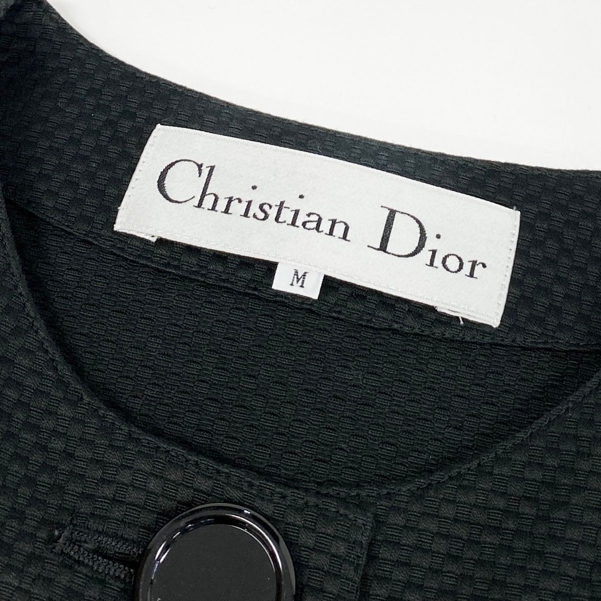 Dior Color Jacket Long M Black Cotton — view 8