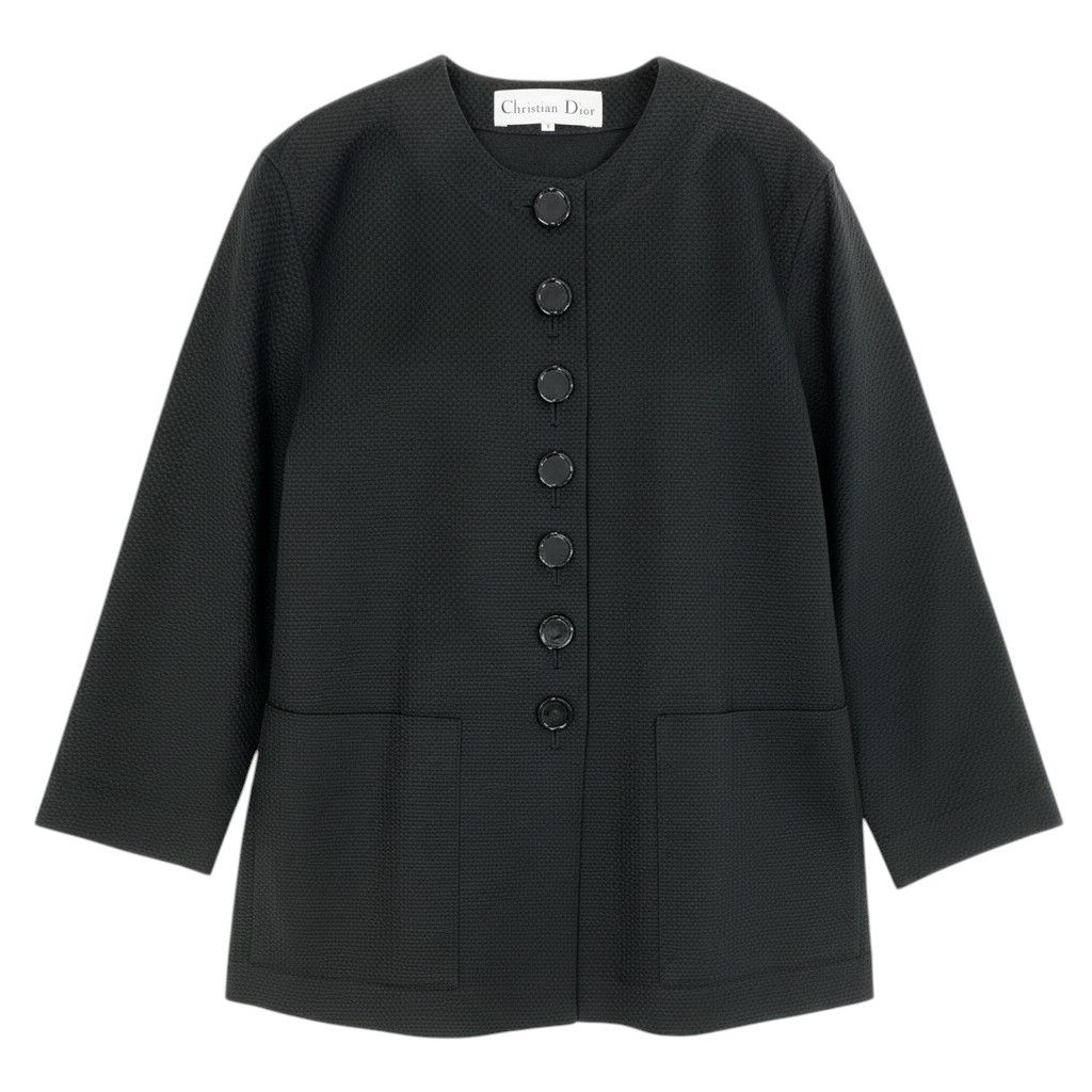 Dior Color Jacket Long M Black Cotton