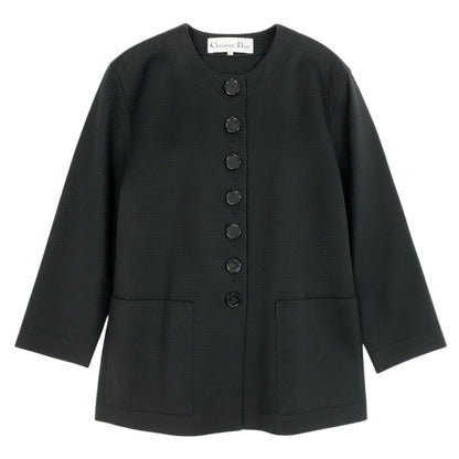Dior Color Jacket Long M Black Cotton