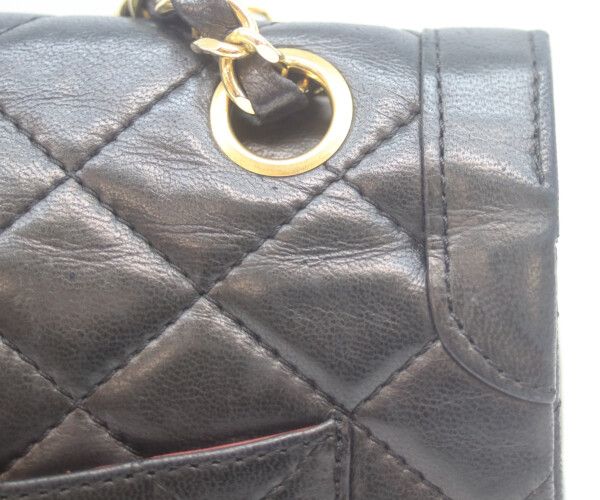 Chanel Black Lamb Double Flap Limited Edition Mini Quilted 22 — view 8