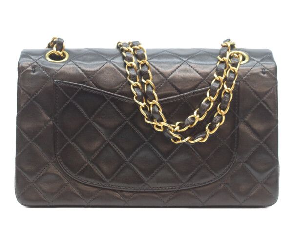 Chanel Black Lamb Gold Double Flap Quilted 23 — view 3
